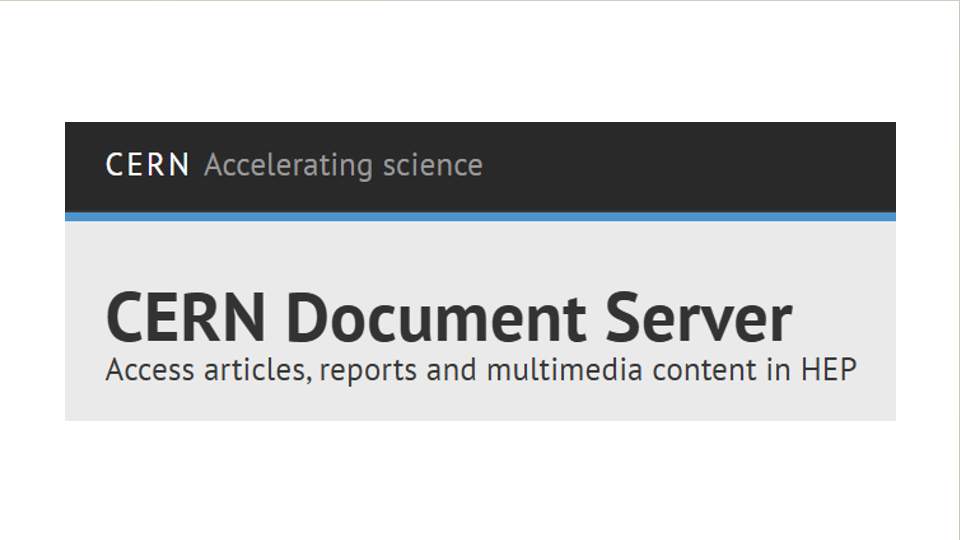 CERN Document Server